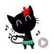 Black Cat the Dancer Stickers Black Cat the Dancer Stickers