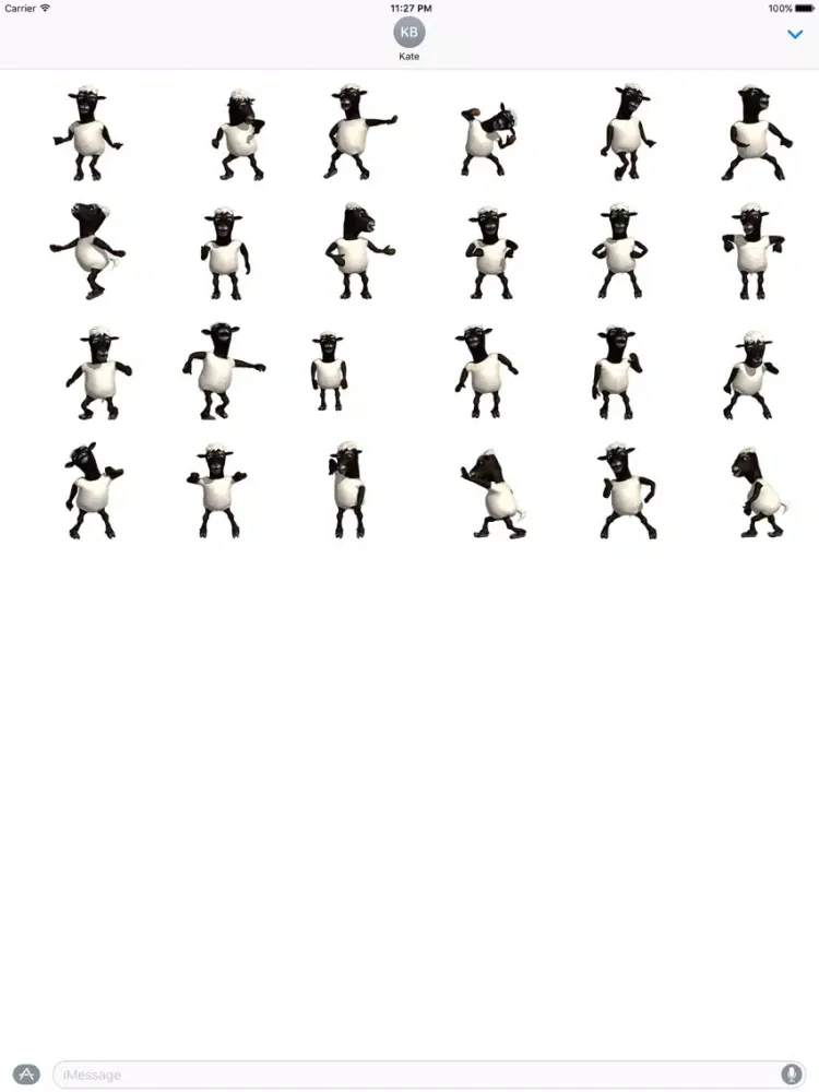 Black Sheep Dancer Stickers iPad  Screenshots