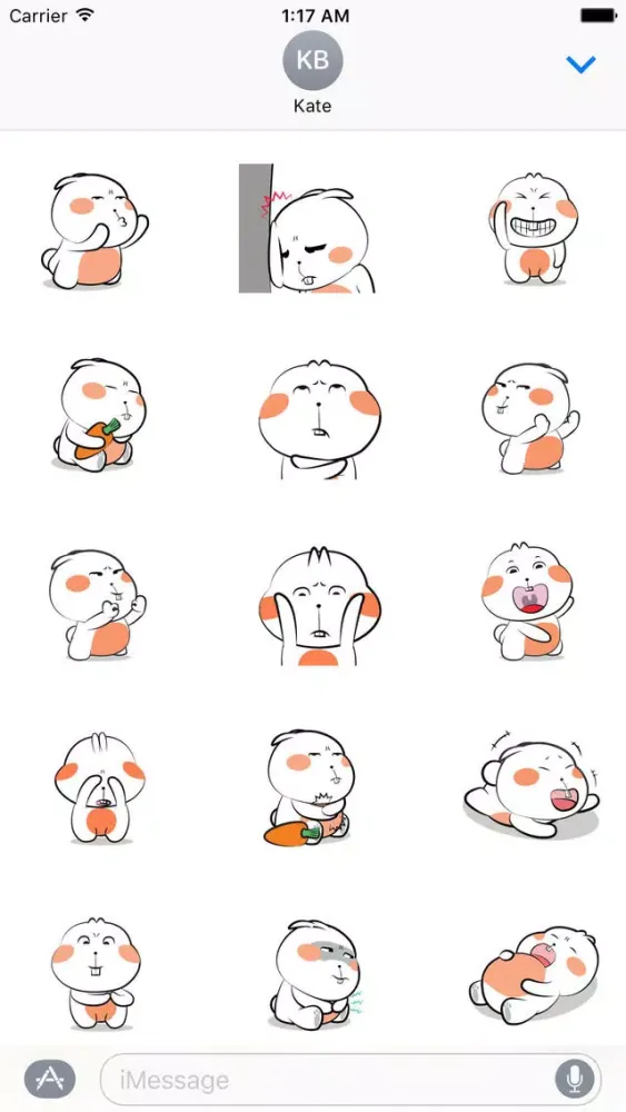 Tangkapan layar Chubby Hamster Stickers