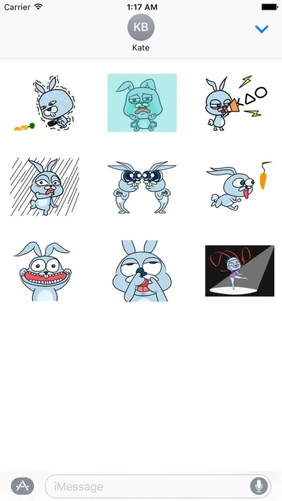 تصاویر Crazy Rabbit Animated Stickers