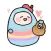 Cute Easter Egg Stickers
