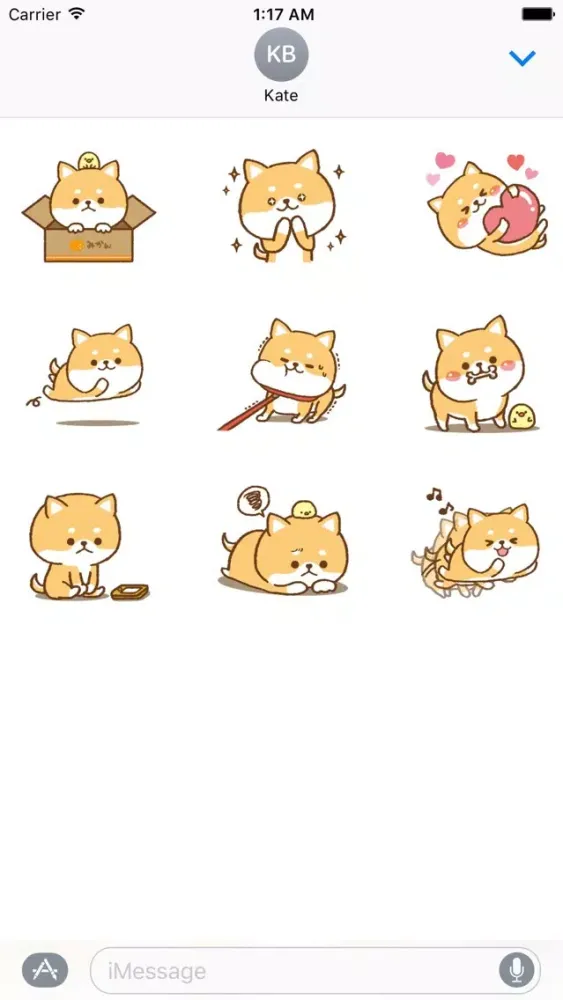 Capturas de pantalla de Cute Dog and Chicken Stickers