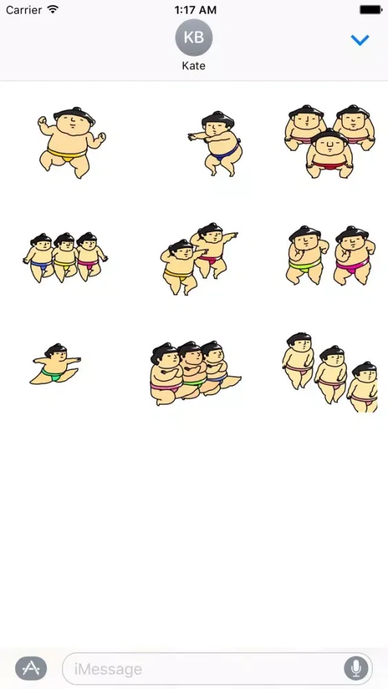 Dancing Sumo Animated Stickers Screenshots