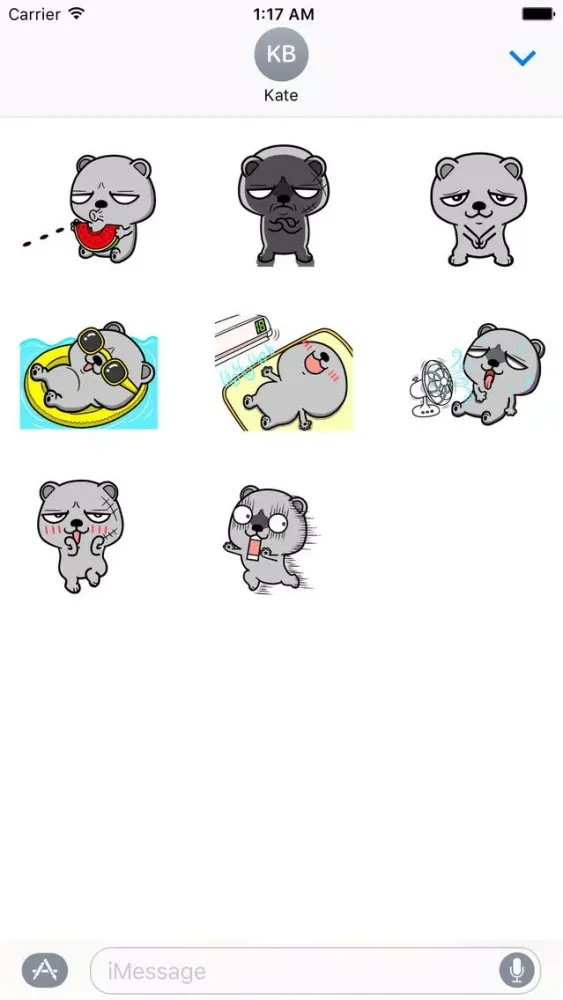 Capturas de pantalla de Funny Bear Animated Stickers
