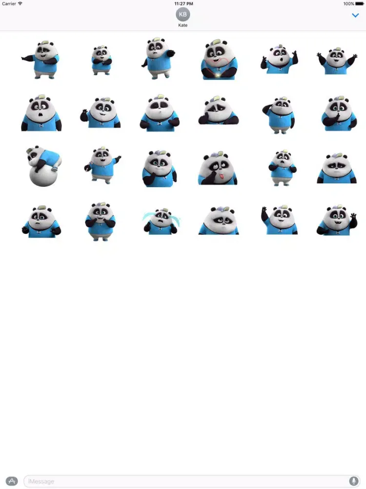 Скриншоты Funny Panda Animated Stickers iPad 