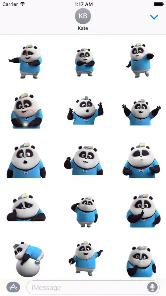 Скриншоты Funny Panda Animated Stickers