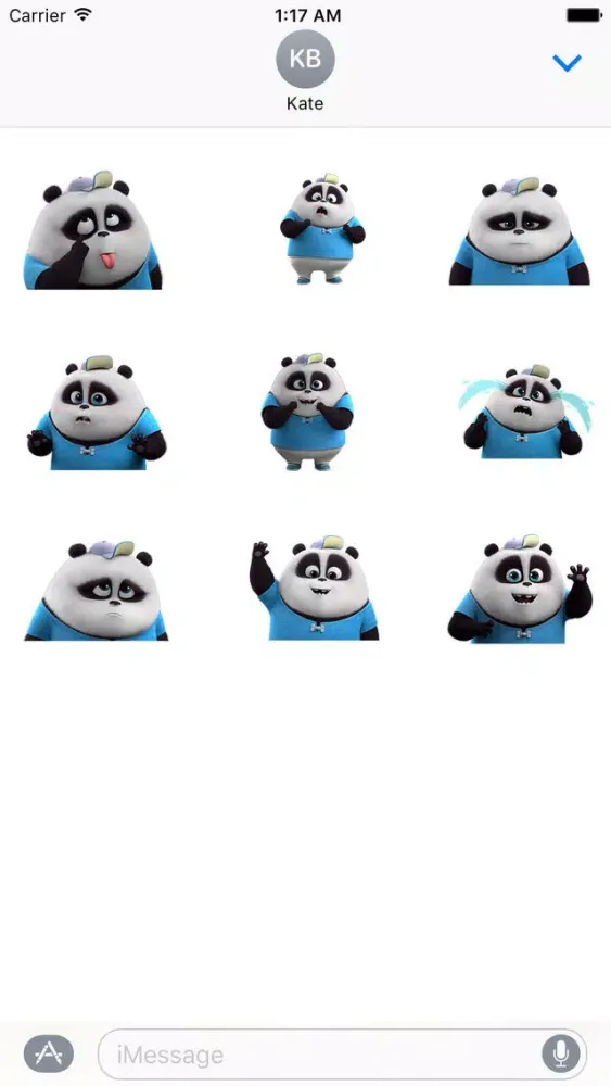 Скриншоты Funny Panda Animated Stickers