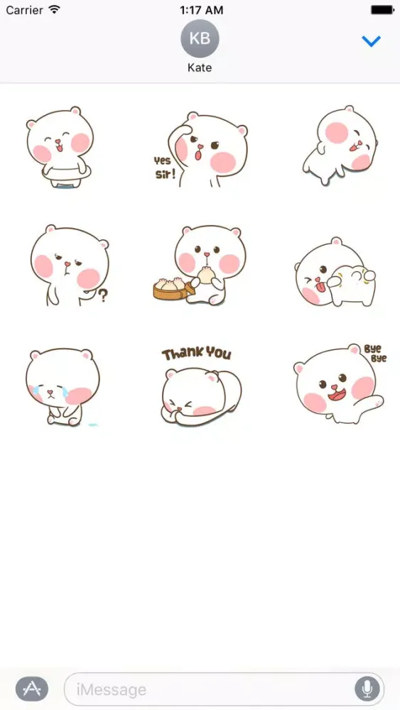 Capturas de tela do Masha The Puffy Bear Stickers