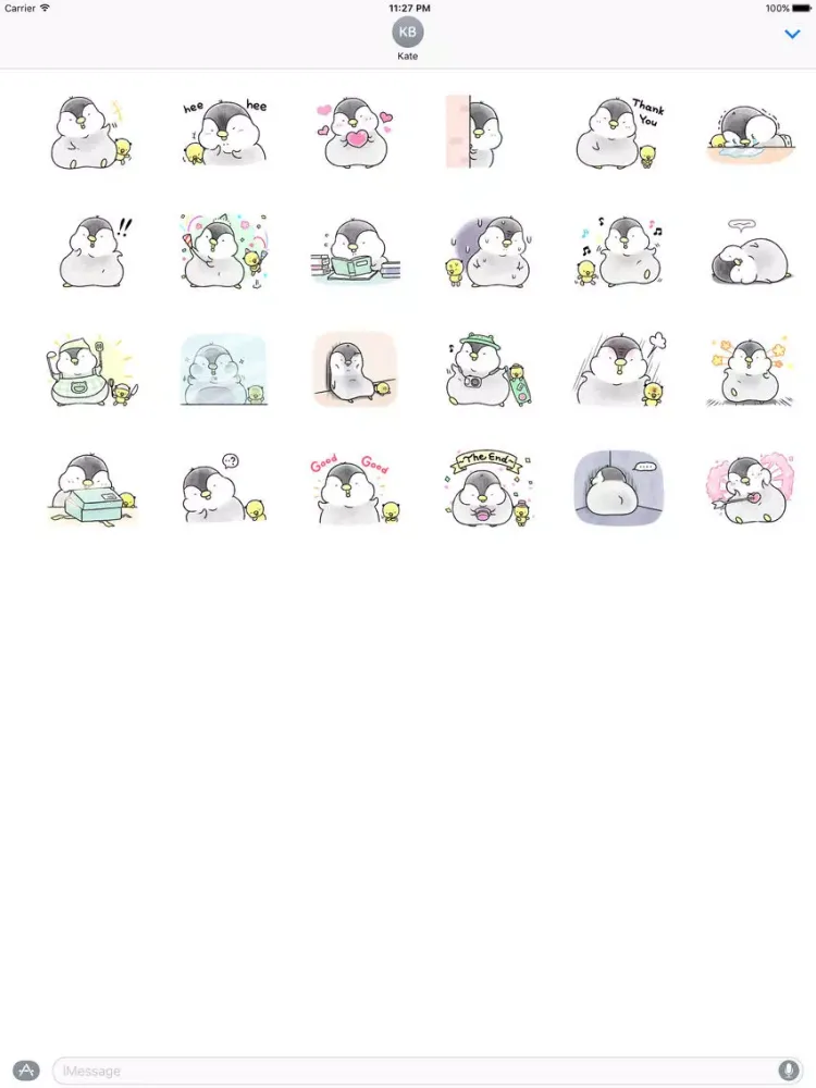 Penguin and Chick Stickers iPad  Screenshots