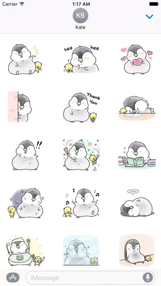 Penguin and Chick Stickers Screenshots