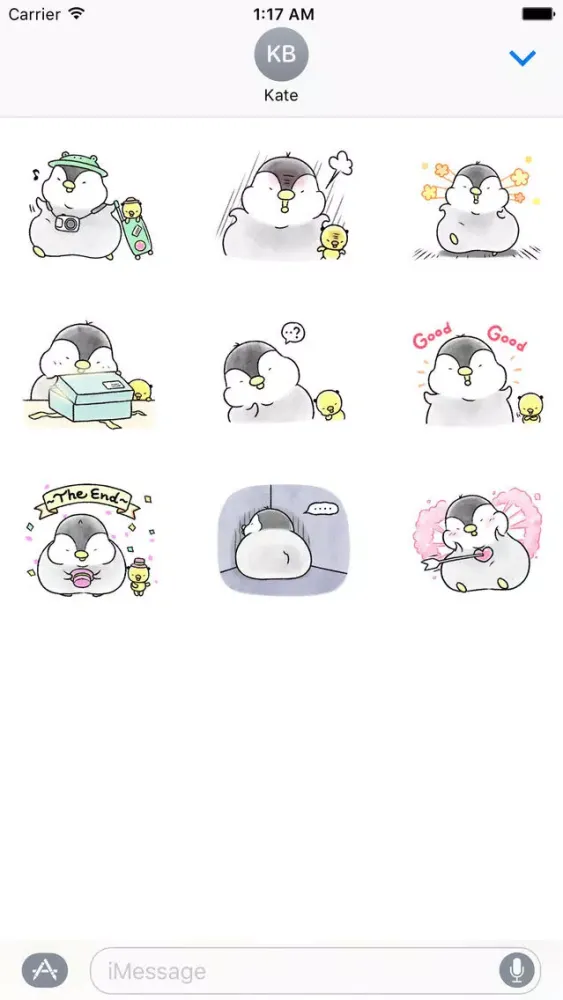 Penguin and Chick Stickers Screenshots