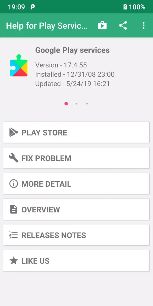 Play Services Info & Utility স্ক্রিনশট