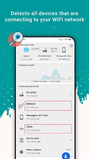 Ảnh chụp màn hình của Who Uses My WiFi - Net Scanner