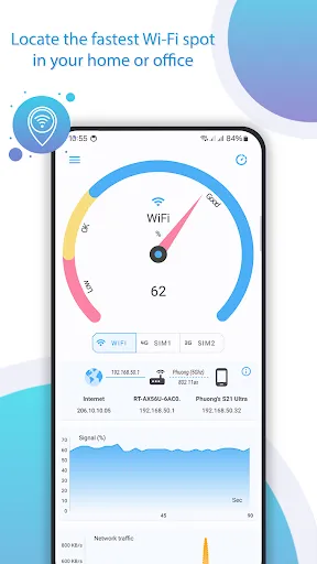 Tangkapan layar Net Signal Pro:WiFi & 5G Meter