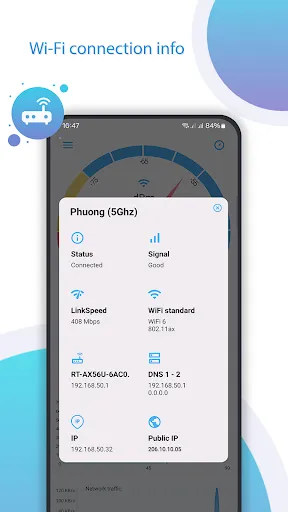 Tangkapan layar Net Signal Pro:WiFi & 5G Meter