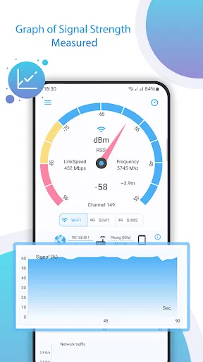 Tangkapan layar Net Signal Pro:WiFi & 5G Meter