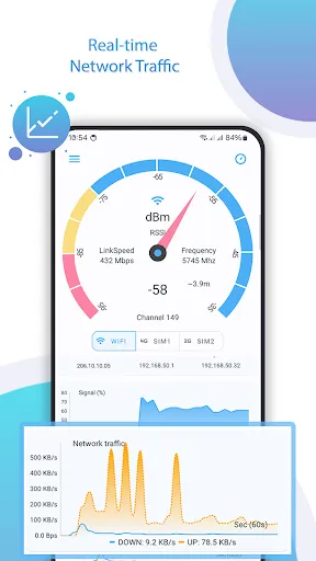 Tangkapan layar Net Signal Pro:WiFi & 5G Meter