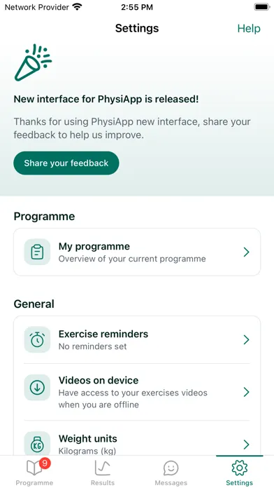 PhysiApp Ekran Görüntüleri