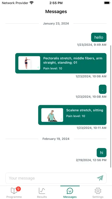 PhysiApp Ekran Görüntüleri