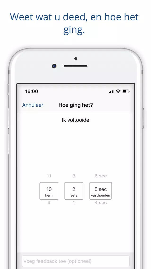 Tangkapan skrin OHRA: PhysiApp