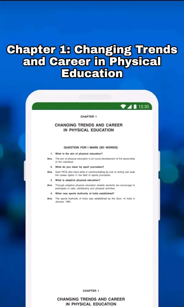 Class 11 Physical Education So Ekran Görüntüleri