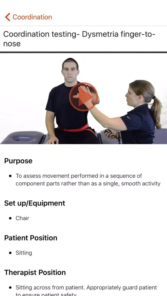 PhysioU: NeuroExam スクリーンショット