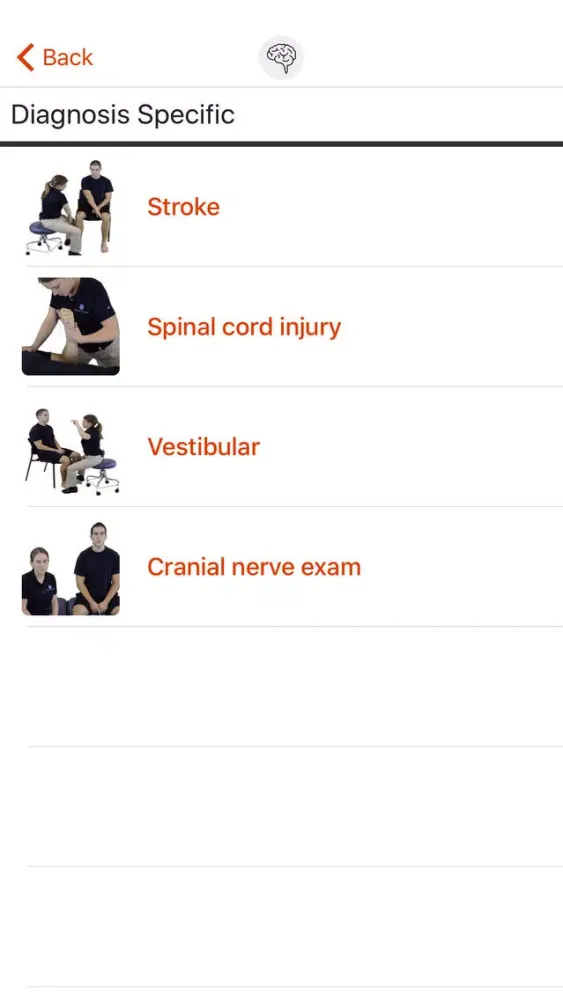 PhysioU: NeuroExam スクリーンショット