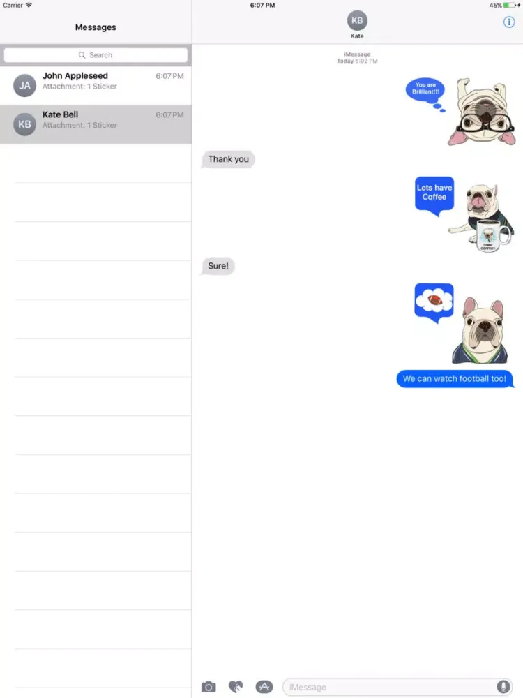 Barkley the French Bulldog iPad  Screenshots