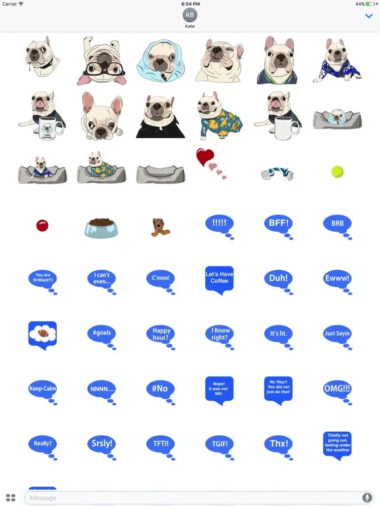 Barkley the French Bulldog iPad  Screenshots