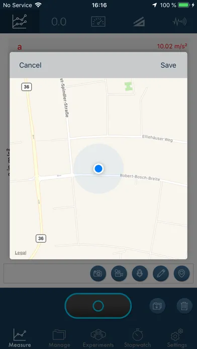 PHYWE measureAPP Cobra4 Screenshots