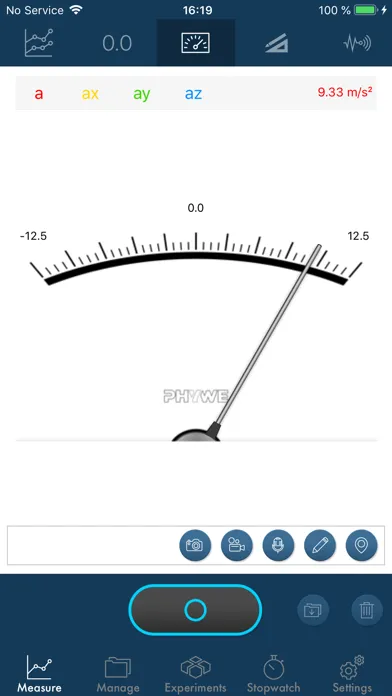 PHYWE measureAPP Cobra4 Screenshots