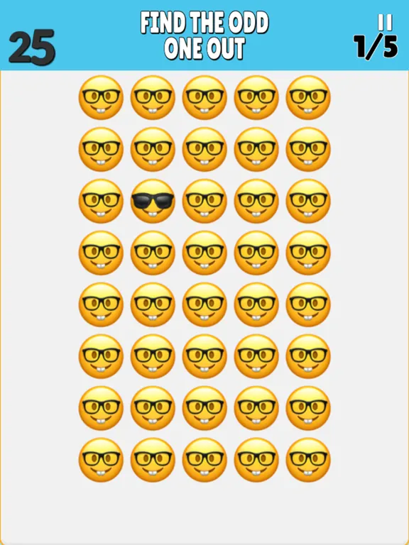 Find The Odd Emoji iPad  Ekran Görüntüleri