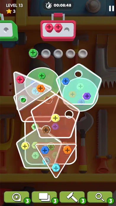 Unscrew Jam Triple Sort Game سکرین شاٹس