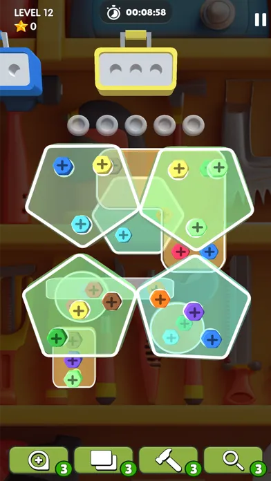 Unscrew Jam Triple Sort Game سکرین شاٹس