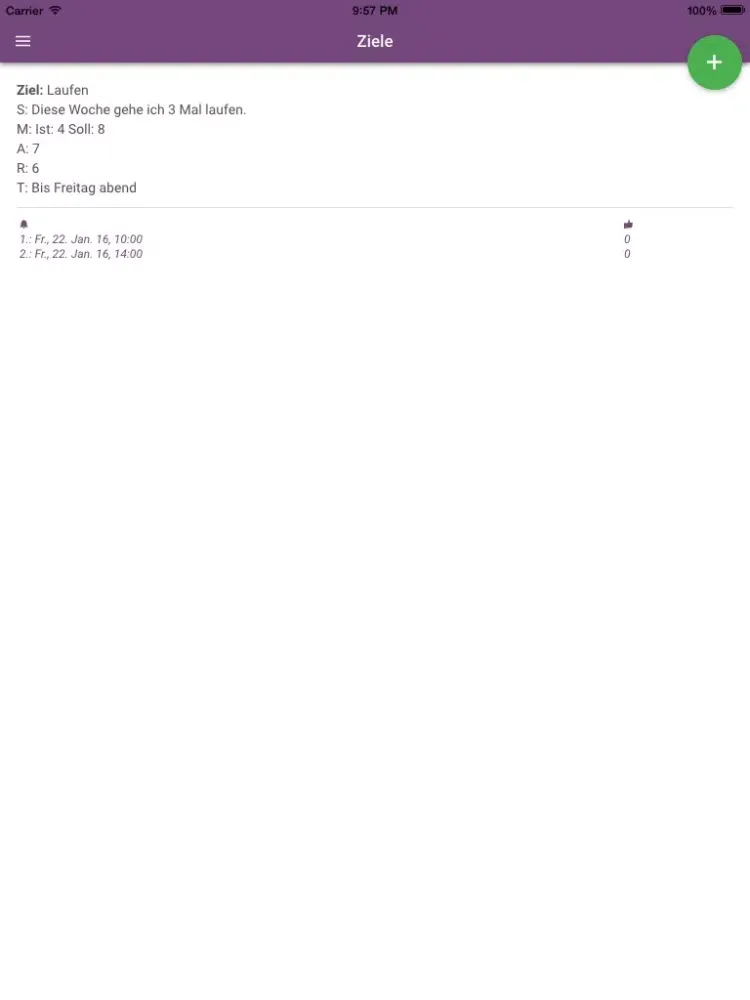 Target Coach iPad  Screenshots
