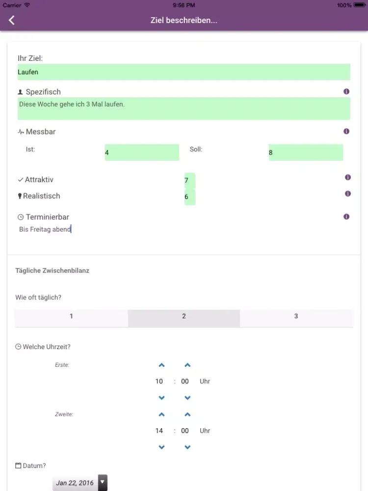 Target Coach iPad  Screenshots