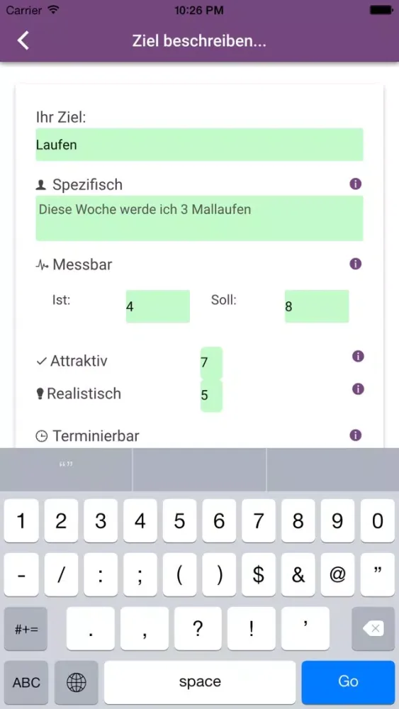 Target Coach Screenshots