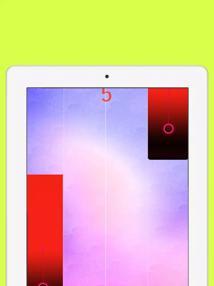Ảnh chụp màn hình của piano ladybug mira Tiles iPad 