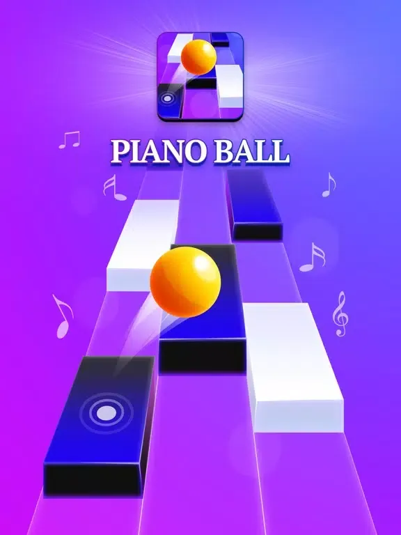 Capturas de tela do Piano Ball: Run On Music Tiles iPad 