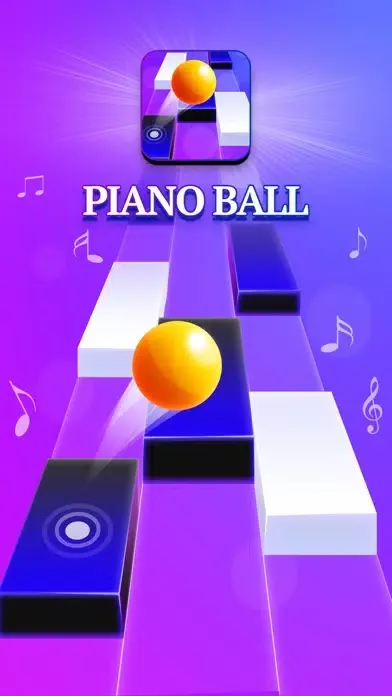 Capturas de tela do Piano Ball: Run On Music Tiles