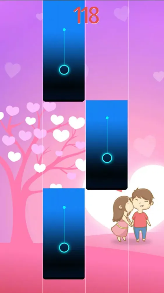 Capturas de tela do Piano Music Romance Tiles