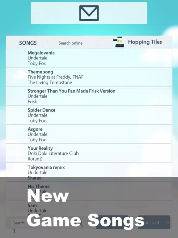 Ảnh chụp màn hình của Hopping Tiles Anime piano game iPad 
