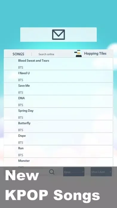 Ảnh chụp màn hình của Hopping Tiles Anime piano game