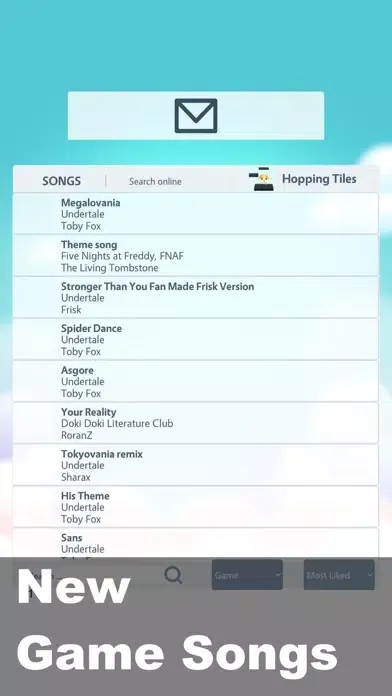 Ảnh chụp màn hình của Hopping Tiles Anime piano game