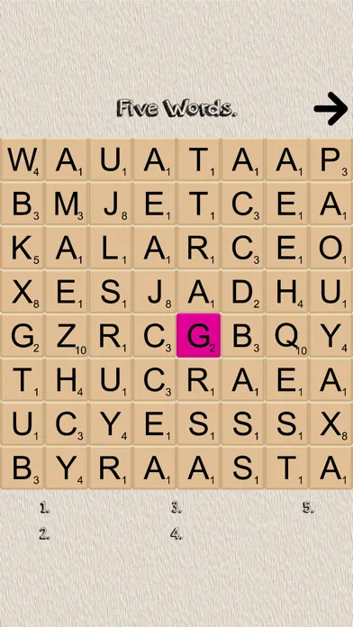 Five Word Search Ekran Görüntüleri