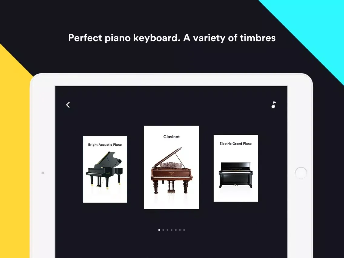 Piano keyboard pro & games app iPad 应用截图