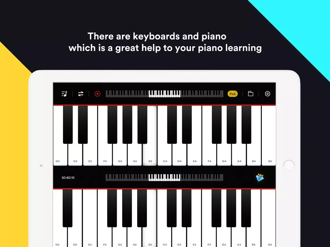 Piano keyboard pro & games app iPad 应用截图