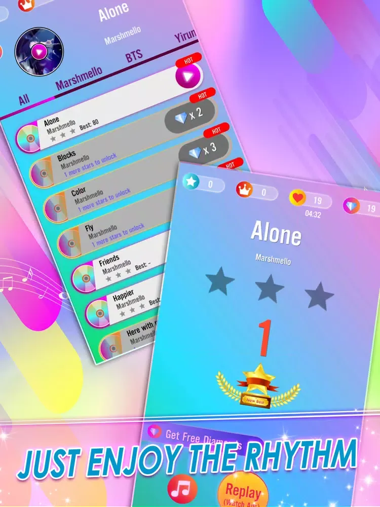 Paino Tiles 2 - Magic Piano iPad 應用截圖