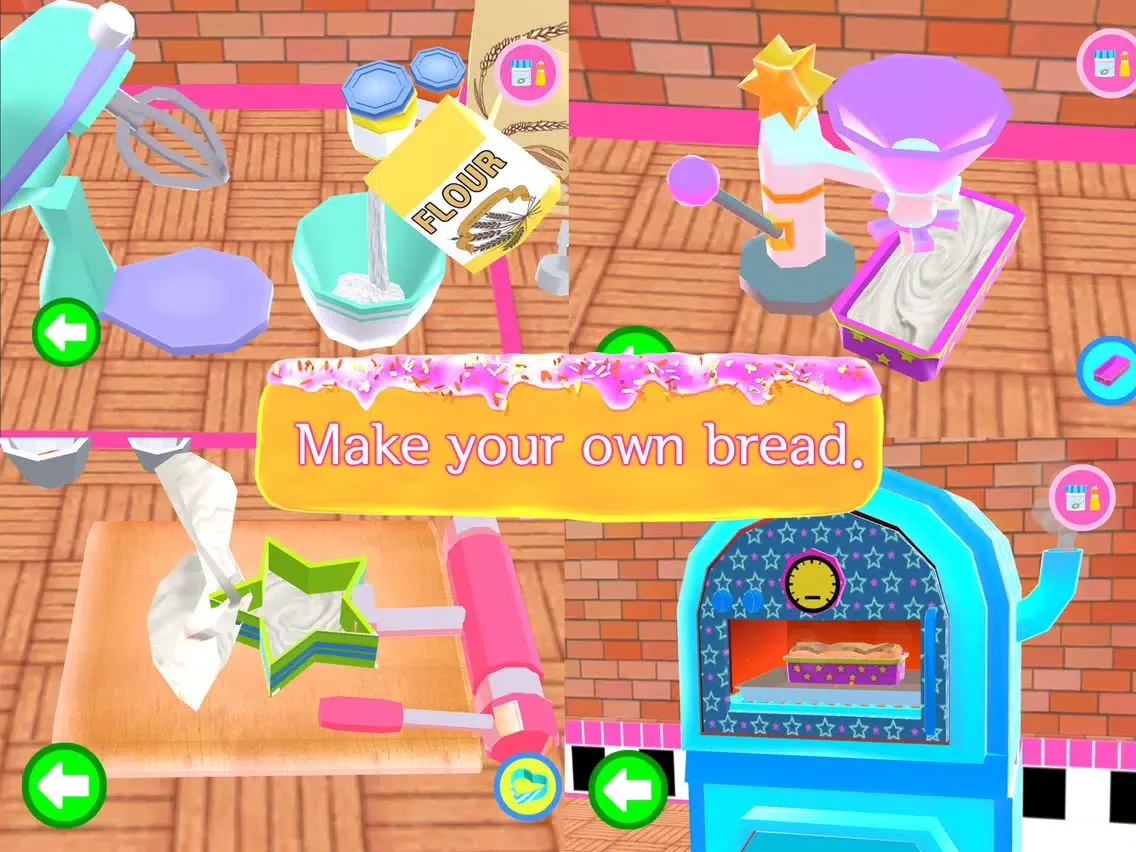 Picabu Bakery: Cooking Games iPad 應用截圖
