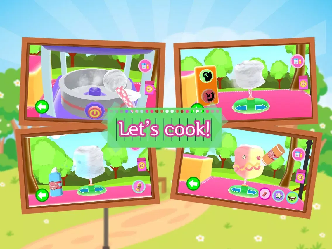 Captures d'écran de Picabu Cotton Candy: Cooking Games iPad 